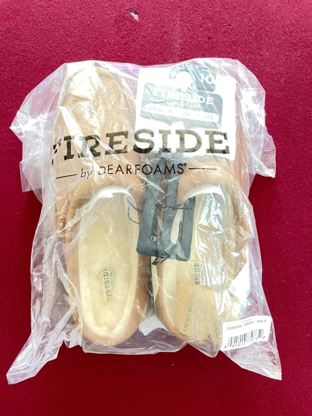 Men's Fireside by Dearfoams Lithgow Genuine Shearling Clog Size 10 NWT